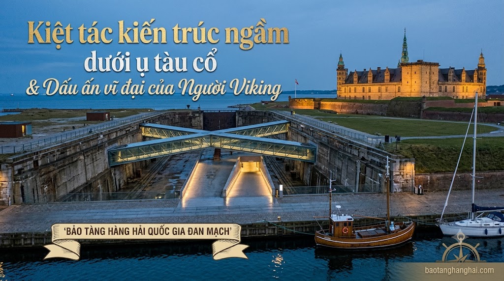 Bảo tàng Hàng hải Quốc gia Đan Mạch: Kiệt tác kiến trúc ngầm dưới ụ tàu cổ và hải trình ngàn năm của người Viking