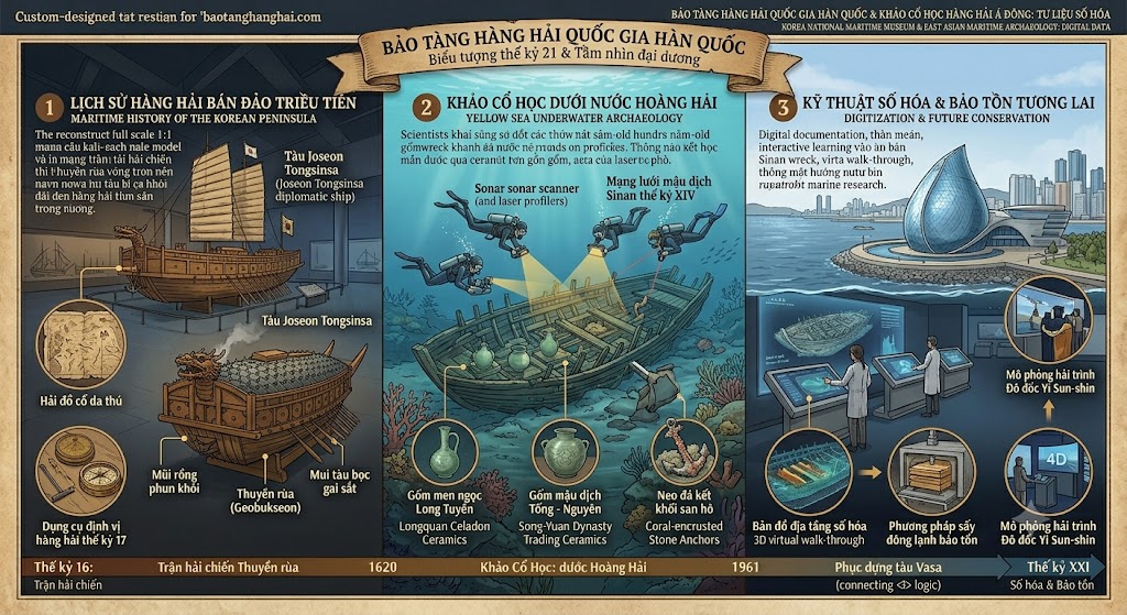 Bảo tàng Hàng hải Quốc gia Hàn Quốc: Biểu tượng kiến trúc giọt nước và tầm nhìn đại dương thế kỷ 21
