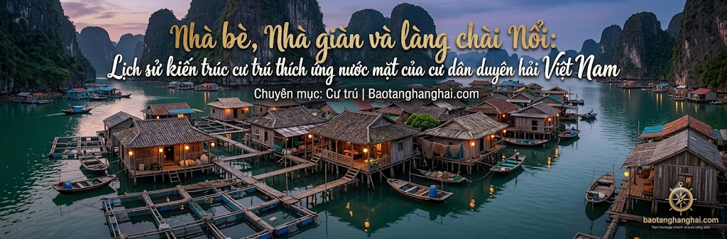 Nhà bè, nhà giàn và làng chài nổi: Lịch sử kiến trúc cư trú thích ứng nước mặt của cư dân duyên hải Việt Nam